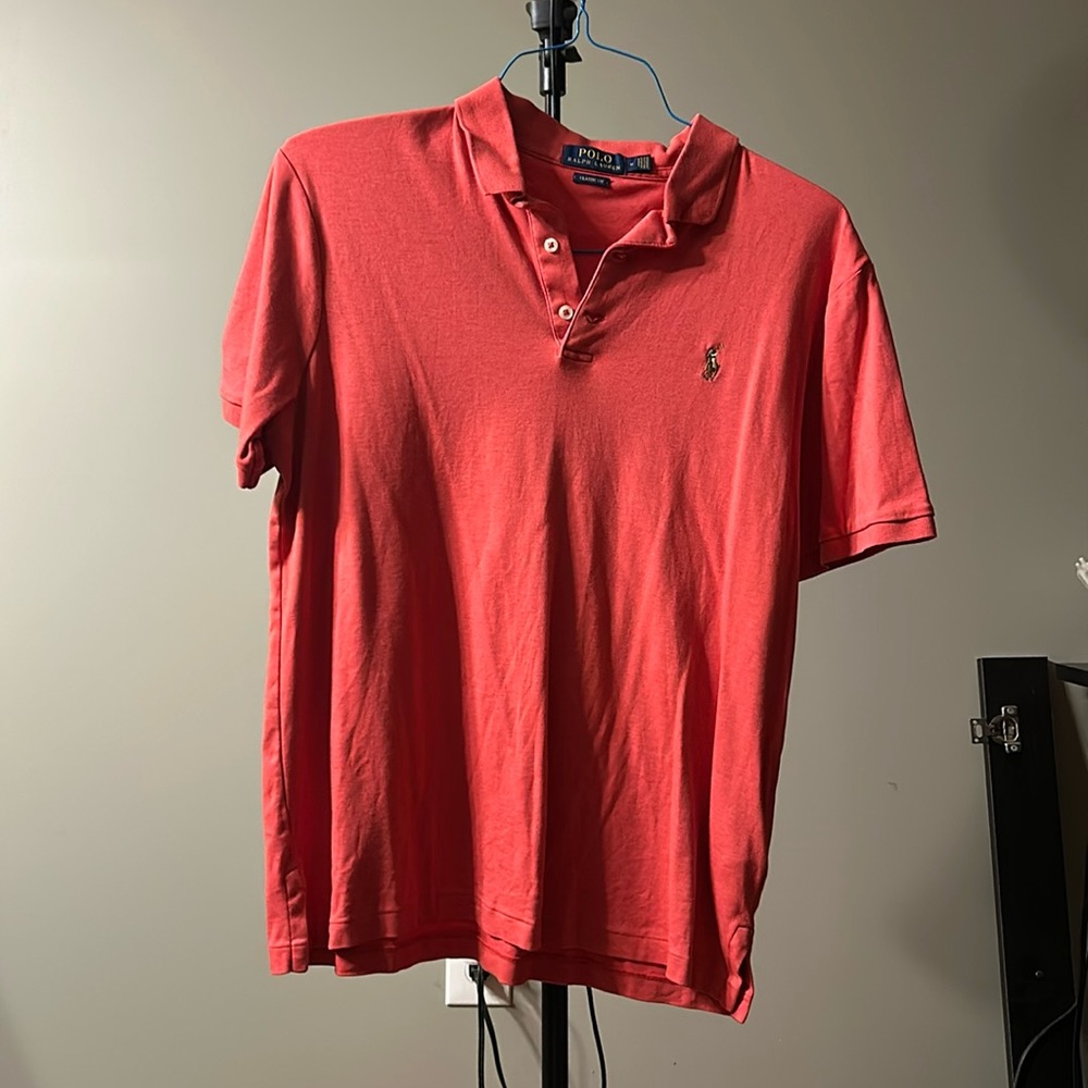 Salmon Ralph Lauren Polo Shirt Medium - Great Condition